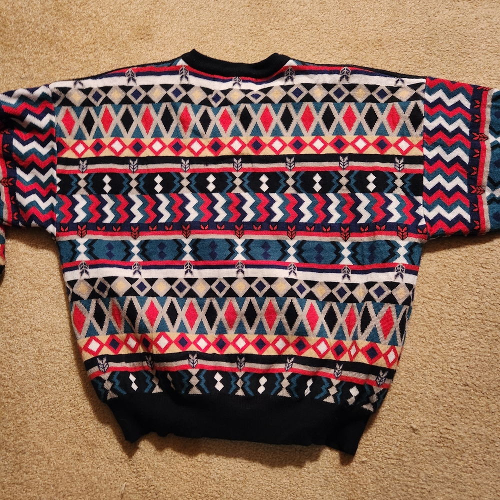 Obermeyer Multicolor Patterned Crew Neck Sweater - image 5